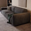 Coussin modulaire en polyester gris foncé-1470788698