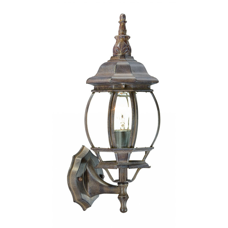 Applique murale globe en verre ornemental, Brun foncé
