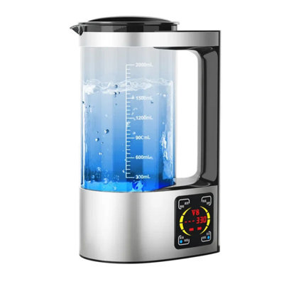 2L Electric Hydrogen Water Kettle Ionizer Titanium Filter Smart Auto-Shutoff