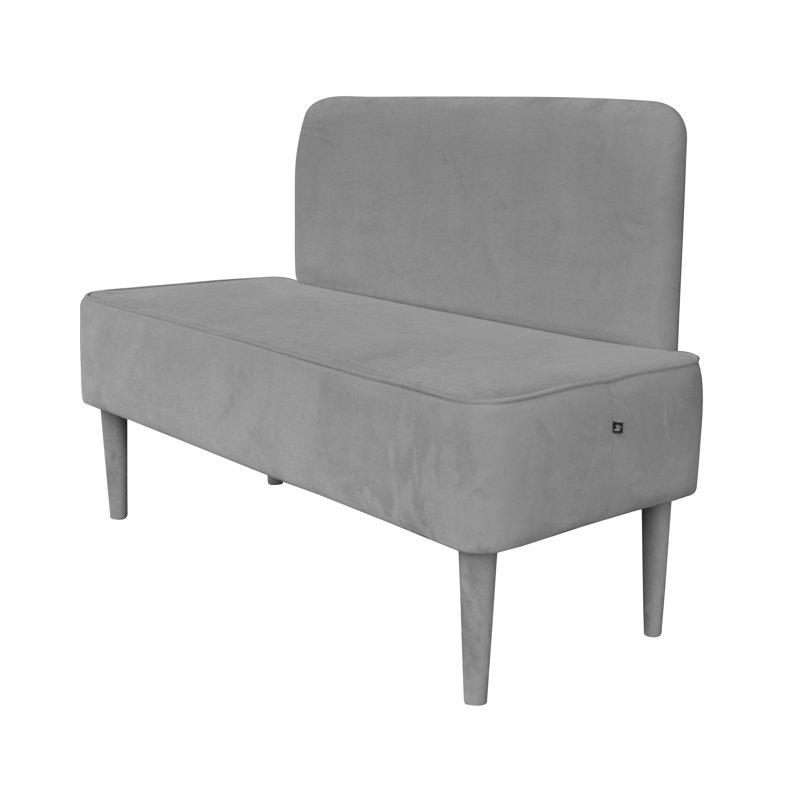 Pastel Upholstered Bench, Grey