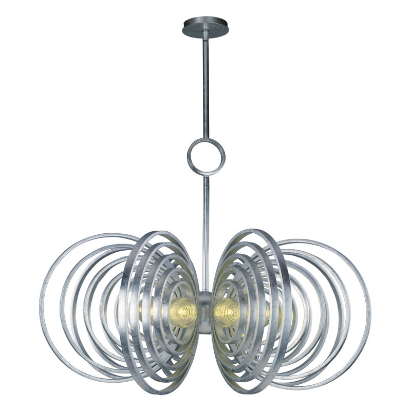 Frequency 9 - Light Chandelier, Silver