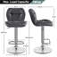 color Height Adjustable Modern Faux Leather Swivel Bar Stools-440943362