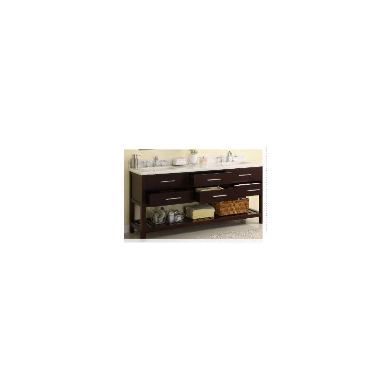 Priva 72" Double Bathroom Vanity Base Only