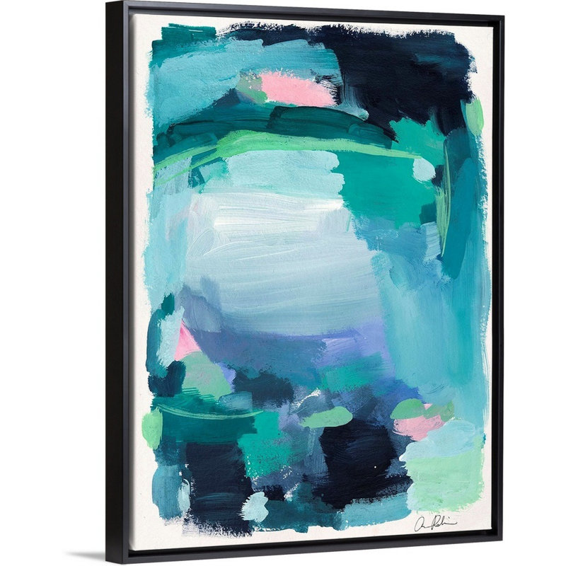 « January Capri » par Amira Rahim, reproduction d’art sur toile, H 26 po x l 20 po x P 1,75 po, Toile avec cadre noir