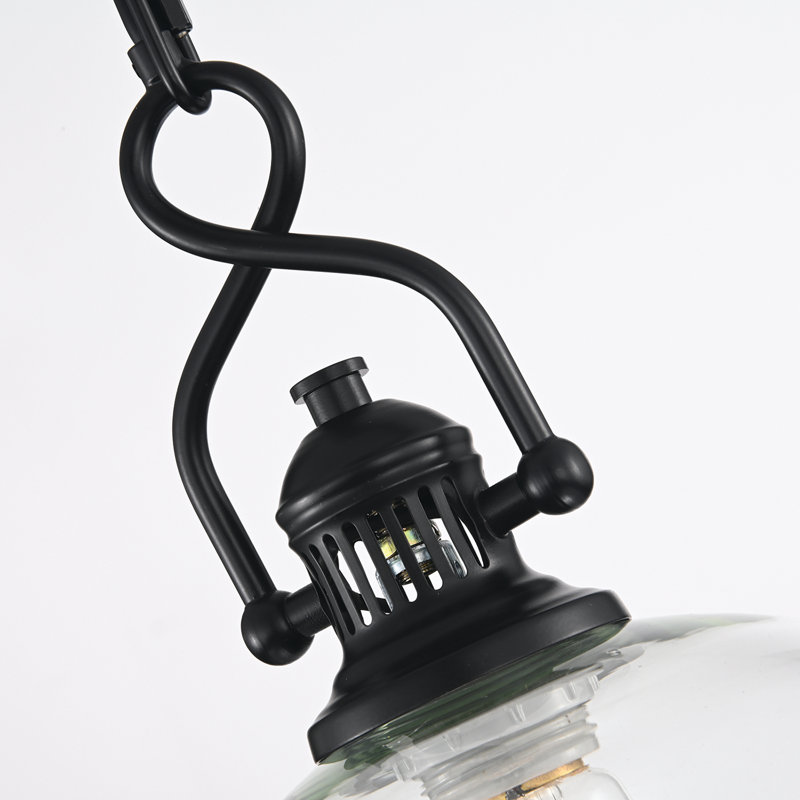 Luminaire suspendu en forme de dôme à 1 lumière Moosup