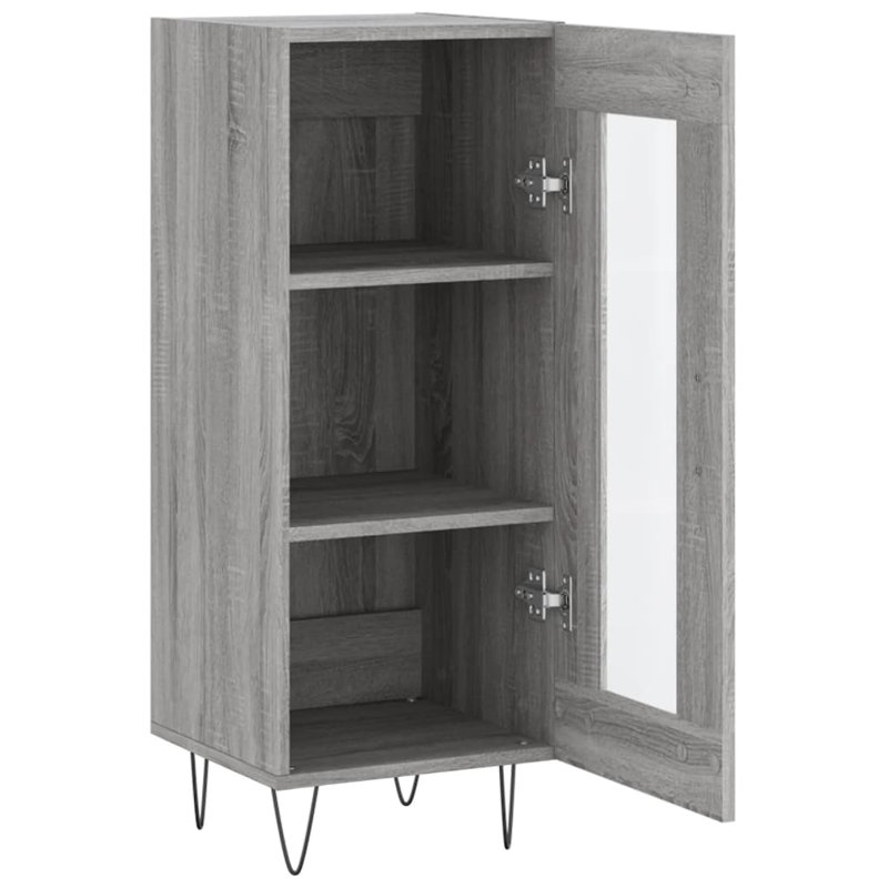Margaritha 1 - Door Rectangle Accent Cabinet, Grey Sonoma