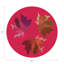 Autumn Leaves Vegan Leather Round Pebble Placemat-140084549