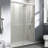 Semi-Frameless Double Sliding Shower Door