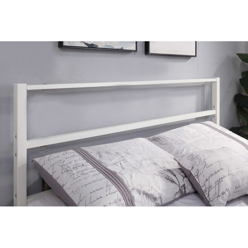 Clermont Bed, White, Kingsize (5'), Memory Foam