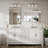 Janica Rectangular Beveled Frameless Bathroom Vanity Mirror Decorative Wall Accent Mirror-1020796270