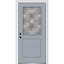Porte d'entrée pré-montée en fibre de verre 1/2 panneau Grace Grace-254507254-254507235-254507255