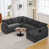 7 Seater Right Chaise Couch