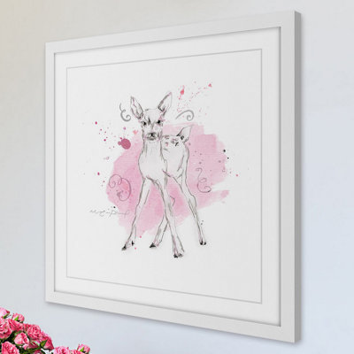 'Cerf Bebe' Framed Print