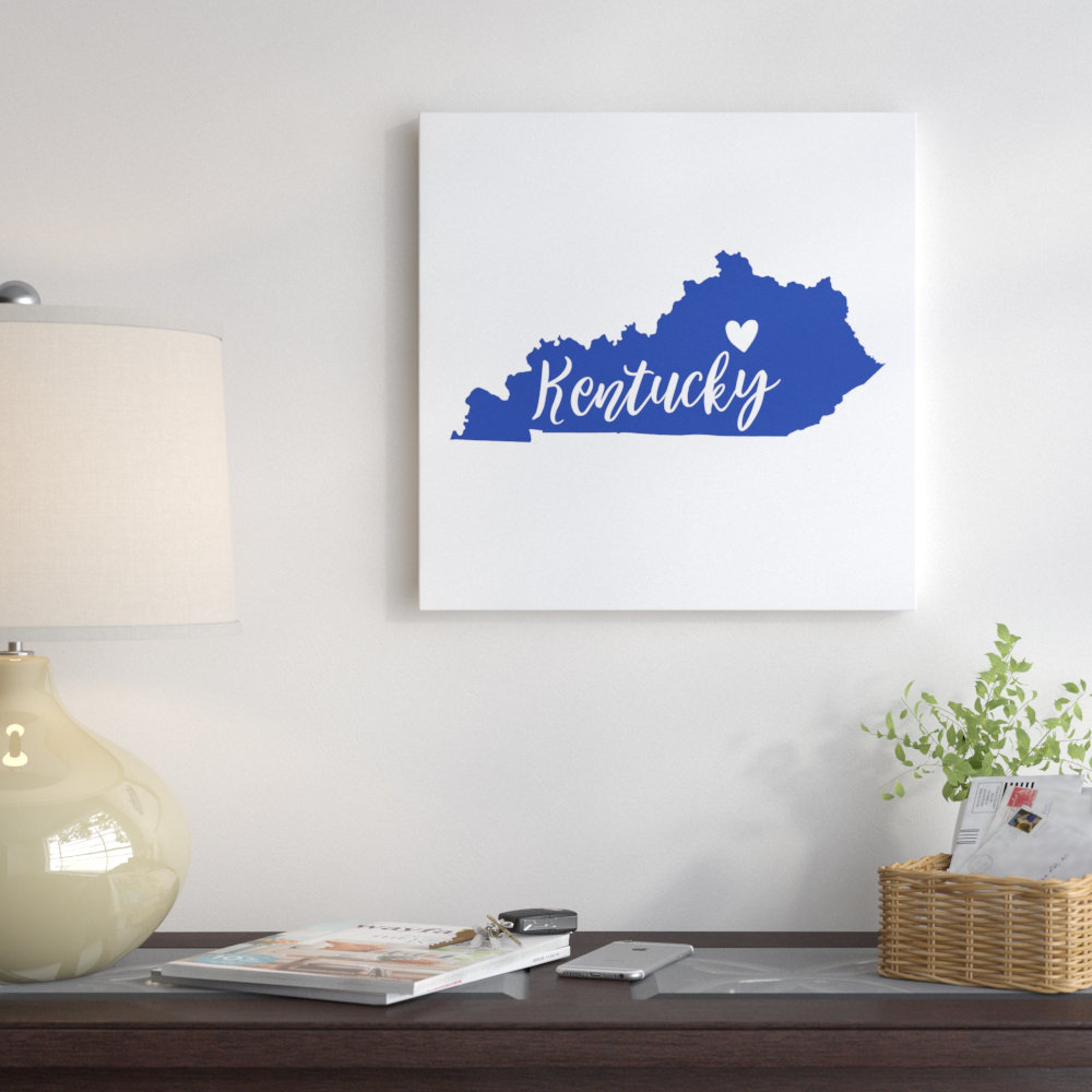 East Urban Home 'Kentucky Pride' Textual Art on Canvas | Wayfair