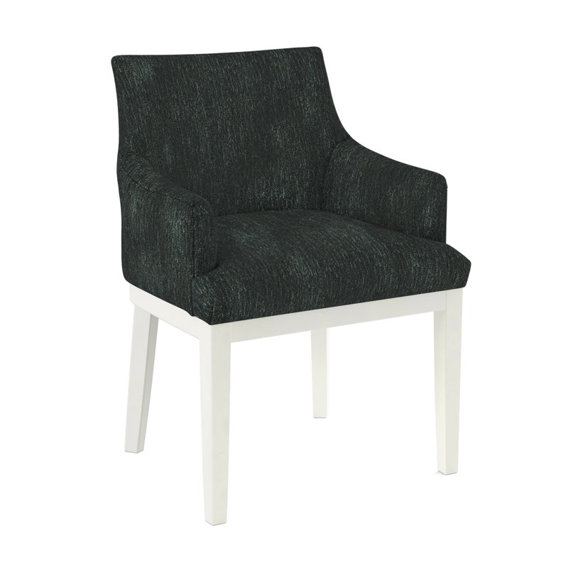 19'' H Upholstered Armchair, White, 61597-78