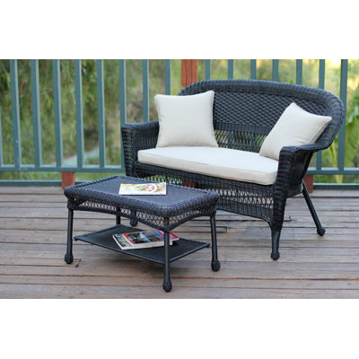 Nathanael 2 Piece Sofa Set with Cushions by Rosecliff Heights
