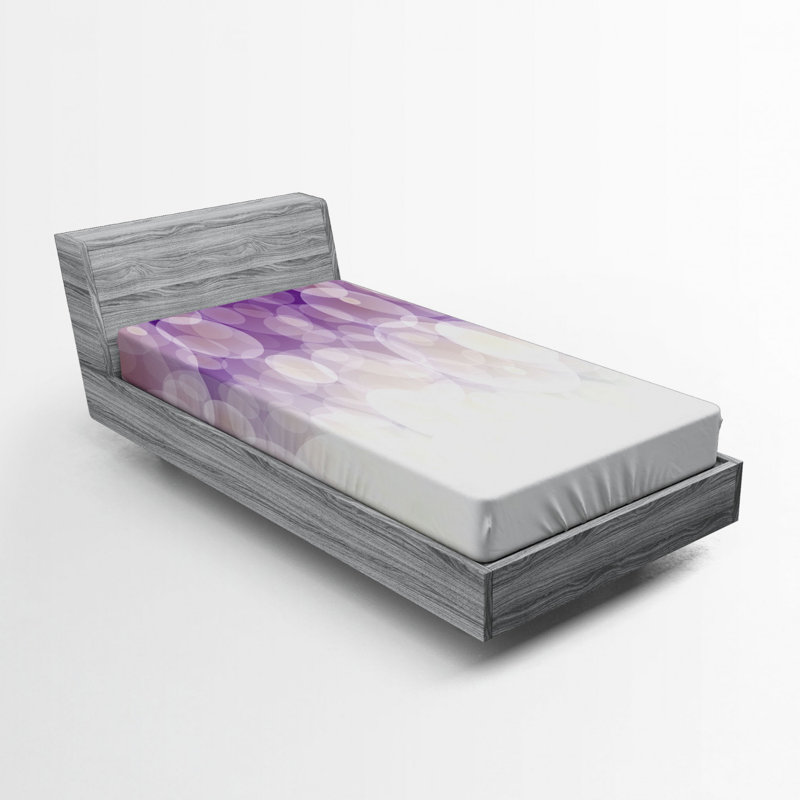 Microfiber Abstract Fitted Sheet, Twin Fitted Sheet