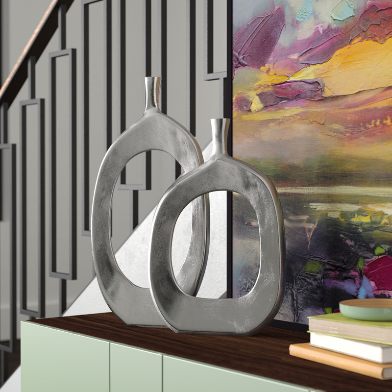 Handmade Metal Floor Vase