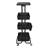 4 Tier Utility Cart Rolling Metal Organization Cart with Table Top & 3 Hanging Cups & Lockable Wheels, Multifunctional Storage Baskets for Kitchen Living Room Office-64851453