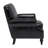 22.4" Seat Depth Accent Chair, Armchair With Upholstered and Roll Arms,Faux Leather-533573247