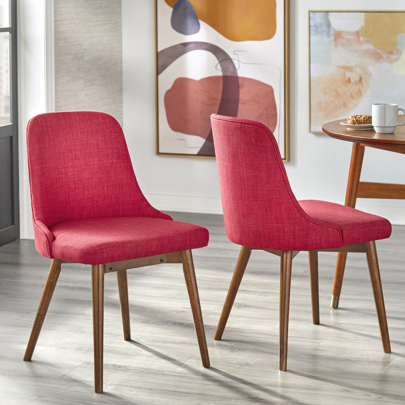 Tallapoosa 19.75'' H Upholstered Side Chair, Red