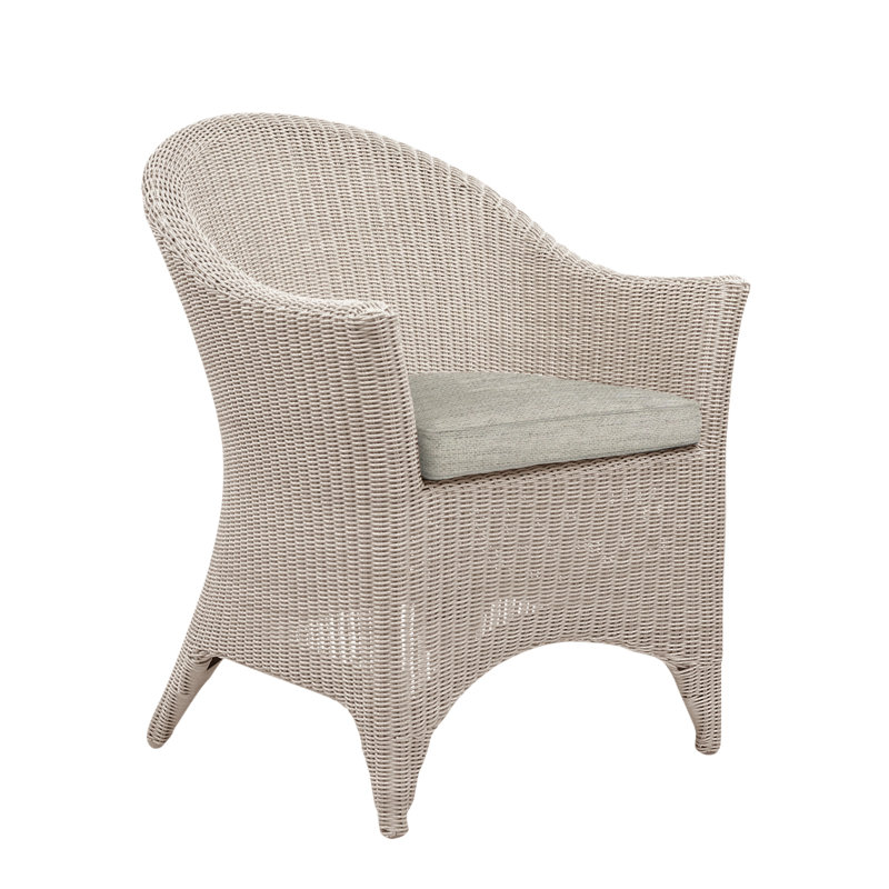 Cape Cod Patio Dining Chair with Cushion (Set of 2), Royal Navy, Cape Cod Sea Salt