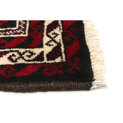 Tapis unique en laine noué à la main 3 pi 5 po x 5 pi 9 po nouvel âge Belkys