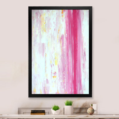 Colorfields dans des tons de rose et de jaune - reproduction d'art moderne et contemporaine sur toile