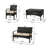 Harraj KD WICKER 4 PC CHAT SET-1618170181