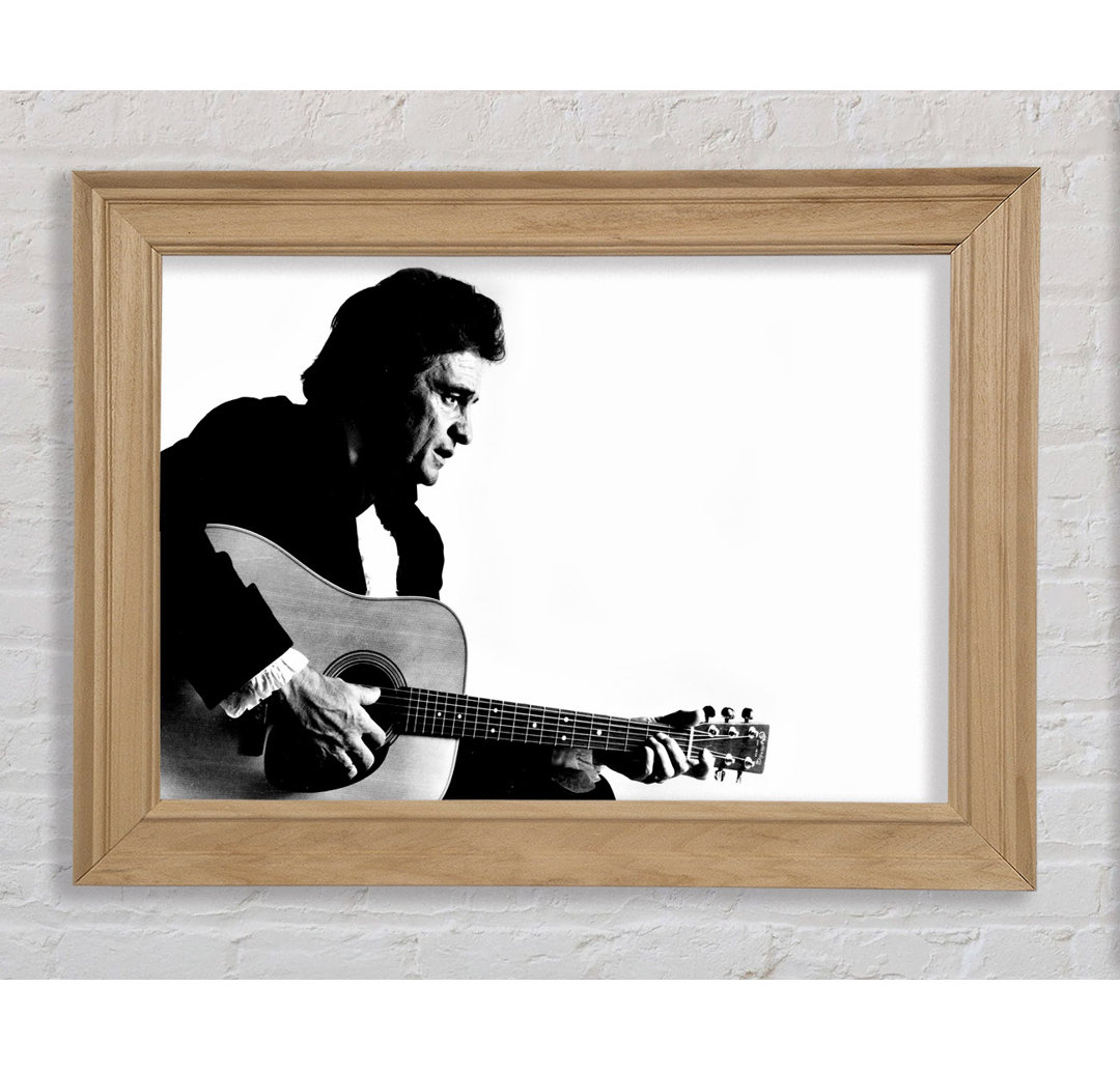 Johnny Cash Guitar Man - Druck