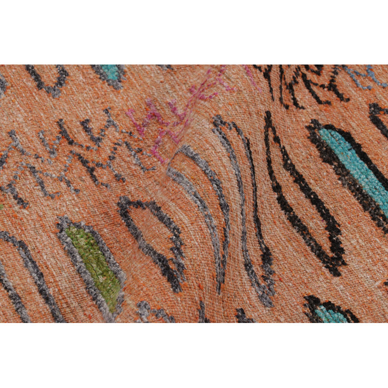 Hand Knotted Wool Area Rug