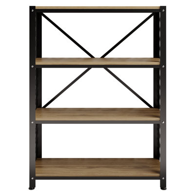 121.92cm H x 91.44cm W Steel Etagere Bookcase