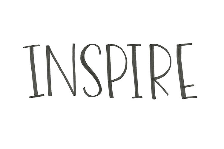 " Inspire ", 12" H x 18" W  