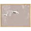 «Flying Cranes with Bamboo Motif in Minimalist Style», affiche rustique encadrée-104787948-104787947