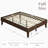 Structure de lit plateforme en bois multi-tailles avec support de lattes robuste-1814727182-1814727174