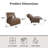 Callum Armless Power Recliner Chair, Cocoa, Faux Leather-1591704362