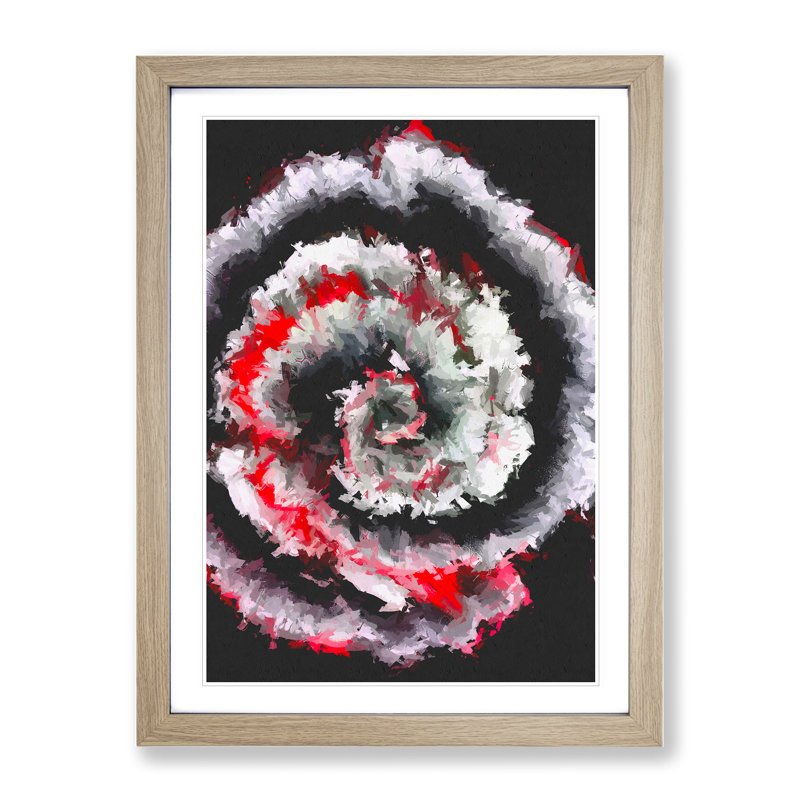 No Limits Abstract - Framed Print, 46cm H x 34cm W x 2cm D, Oak Framed
