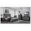 Table de chevet gris et noir SOLUTO