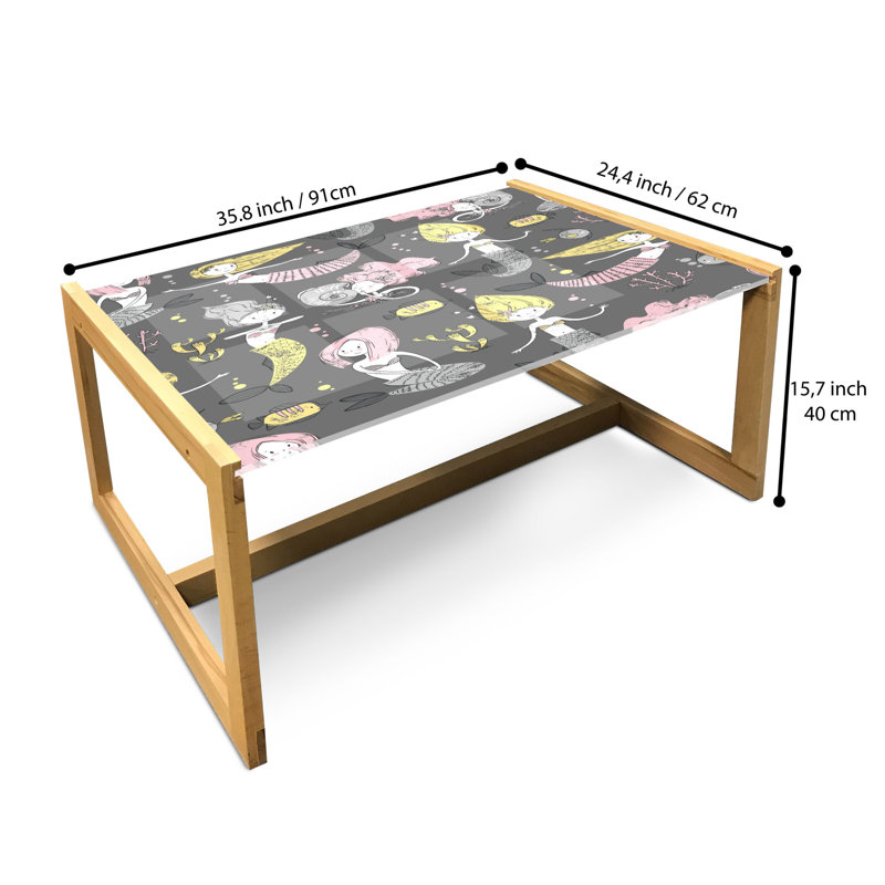 Jaivyn Sled Coffee Table, 90cm H x 62cm W x 40cm D