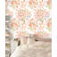 Papier peint floral rose pour la chambre à coucher