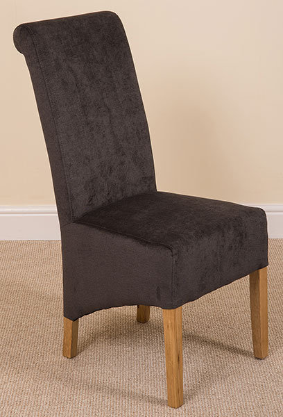 48cm H Upholstered Side Chair, Black
