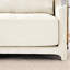 Chenille beige à quatre places, siège ergonomique et coussin lombaire, base en bois massif, éponge à haute résilience, conception exquise avec accoudoirs, sièges confortables, convient à différents intérieurs