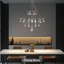 Lustre en cristal moderne, suspension en cristal