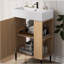 Meuble-lavabo avec porte en céramique 21,6 po-1230916760