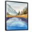 «Forest Lake With The Fir Trees», reproduction sur toile-67388039-67388047
