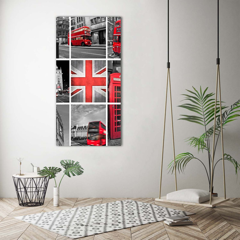 Collage London - Wrapped Canvas Print
