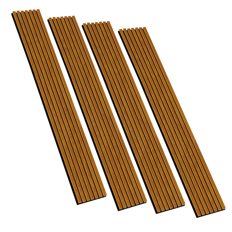 Panneaux muraux à lattes en bois pour mur Luxdecor, Chêne rouge