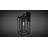 Tesler 16 in. H 1-Light Textured Black Transitional Outdoor Wall Sconce made of Durable Metal, Clear Glass Shade, LED Compatible, Use for Exterior Porch Patio Front Door or Garage