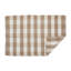 Tapis brun en coton Weimar