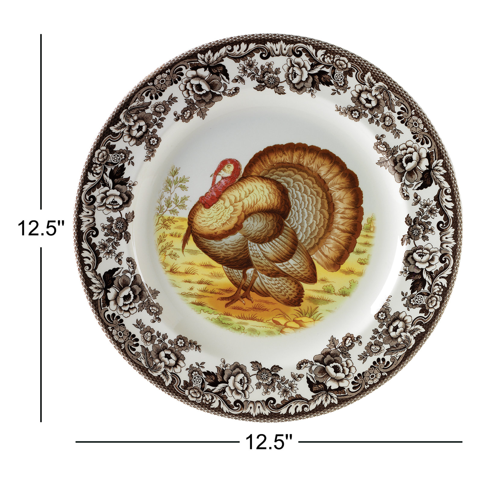 Woodland Round Turkey Platter